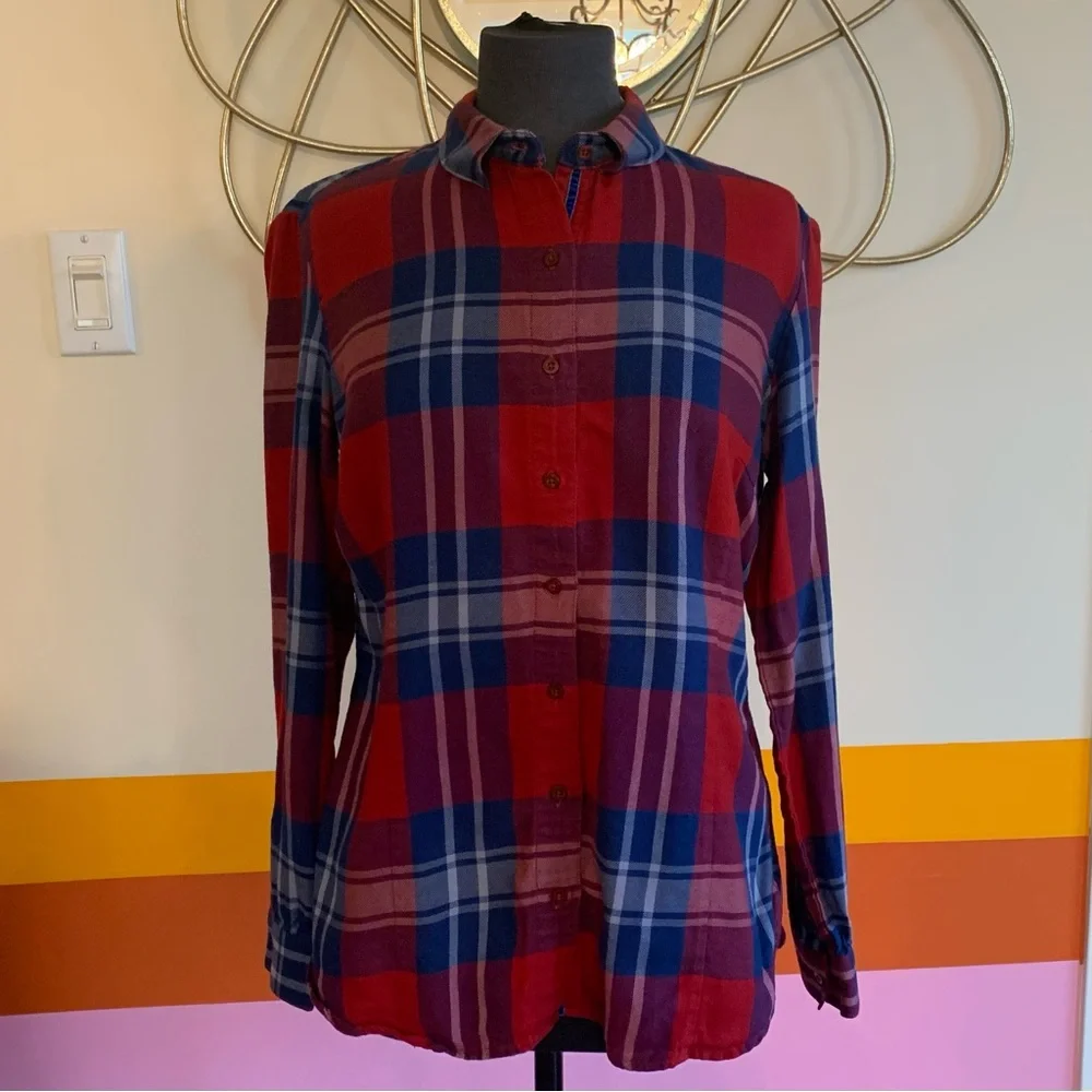 KUHL plaid flannel button down shirt . 🏔 - Picture 3 of 4